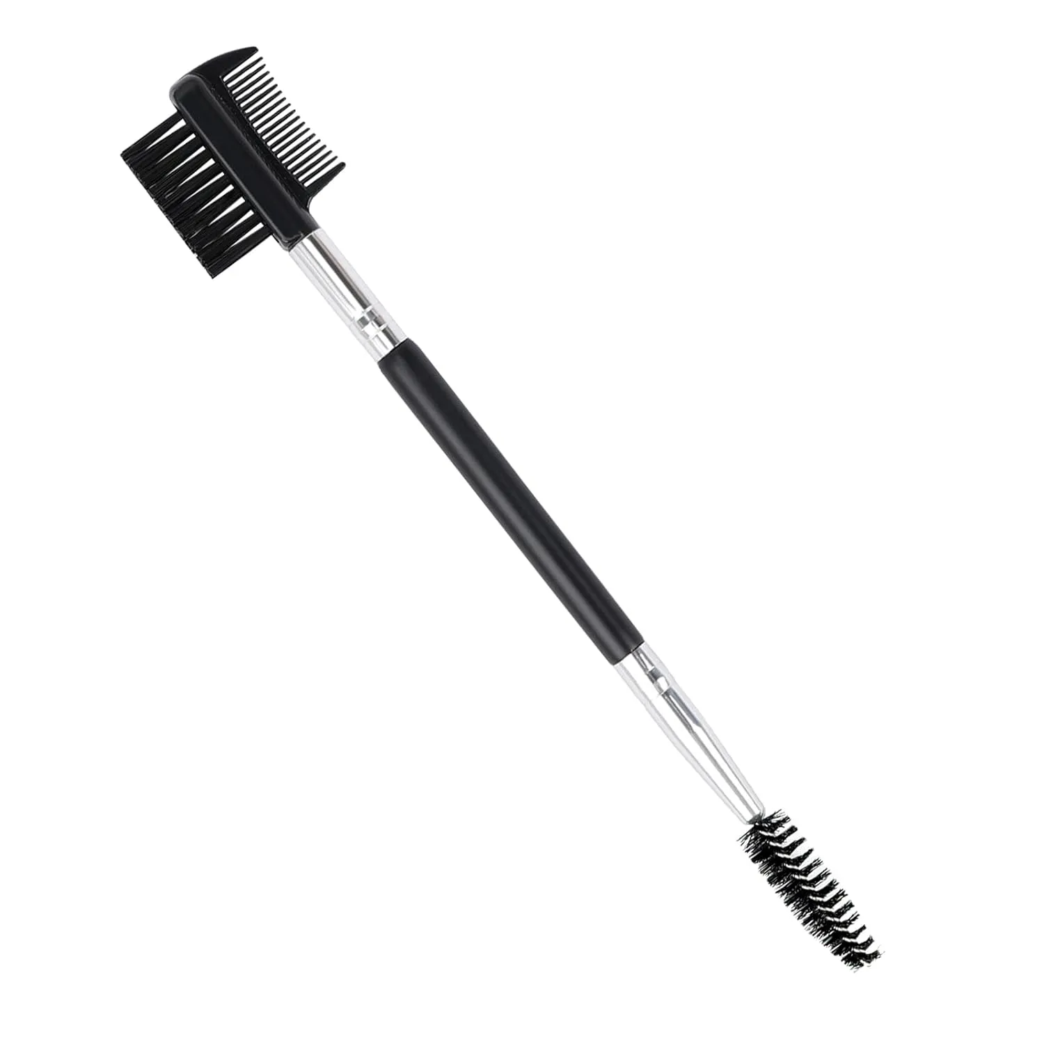 2pcs Eyebrow Eyelash Shaper Eyebrow Brush Comb Double Head Brush Makeup Grooming Tool Cosmetic with 3 Different Spoolie Brushes for Separating Eliminating Mascara Clumps (EC-01)