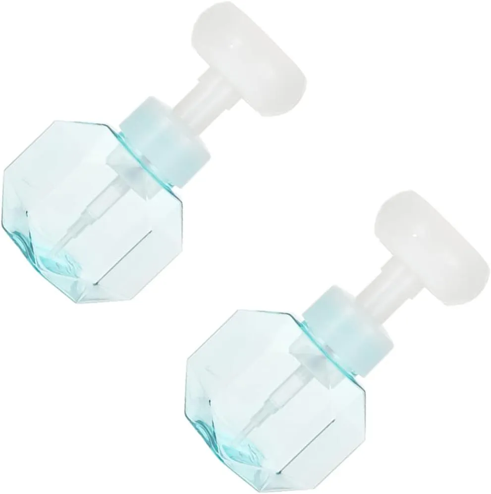 2pcs Flower Foam Bottle Shampoo Containers for Shower Foaming Soap Dispenser Refillable Foaming Pump