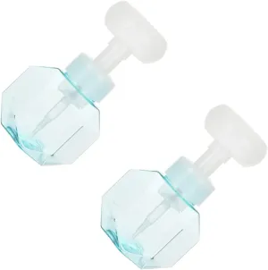 2pcs Flower Foam Bottle Shampoo Containers for Shower Foaming Soap Dispenser Refillable Foaming Pump