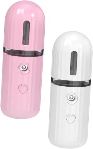 2pcs Nano Mist Spray for Face Portable Toner Spray Large Capacity Reusable Facial Sprayer