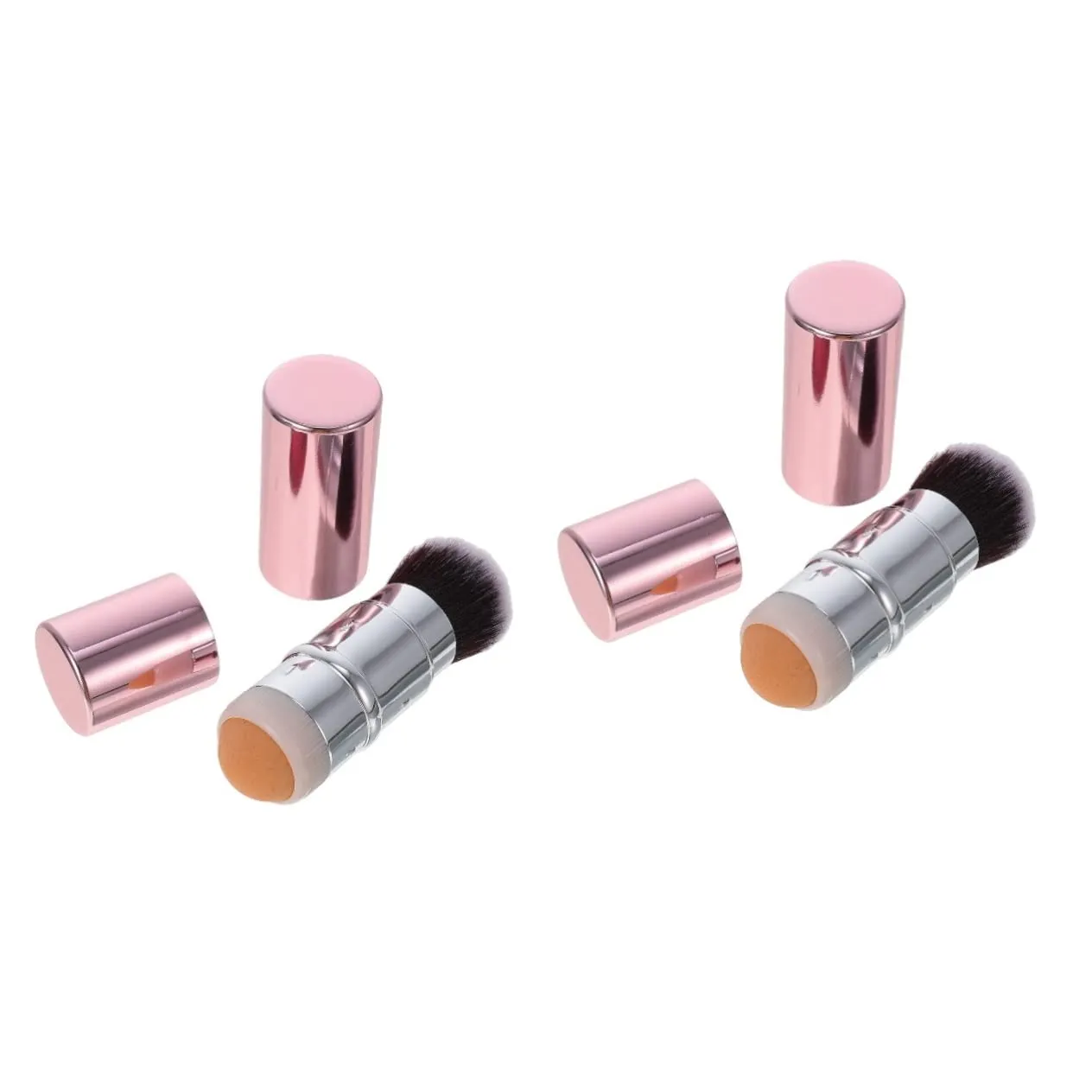 2pcs Shrink Pores Oil Absorbing -head Design Makeup Brush Supply for Oily Skin Facial Care Tool for Home Gym Office Use Lightweight and Easy to Use
