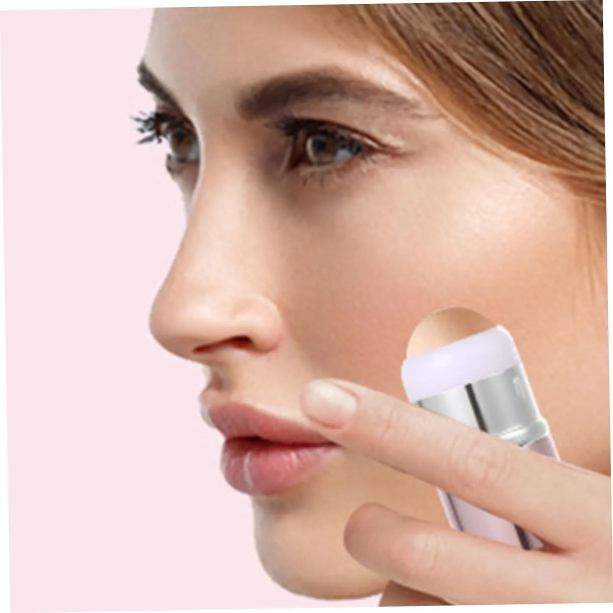 2pcs Simple Volcanic Stone Face Roller Oil Absorbing Facial Skin Care Tool for Control Compact Easy to Clean for Daily Use Over Makeup Home
