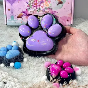 3 Pcs Taba Squishy 5 Inch Big Cat Paw Squeeze Toys, Cute Cat Paw Squishy Toys Pack, Squeeze Toy for Chill and Stress Relief, Birthday Gift Present, Squishies Toys for Adults
