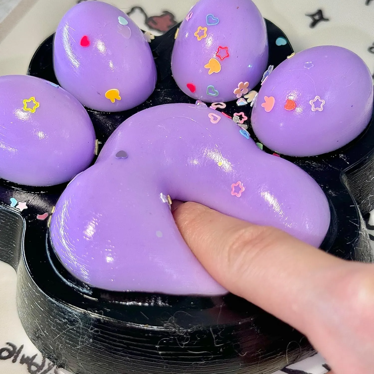 3 Pcs Taba Squishy 5 Inch Big Cat Paw Squeeze Toys, Cute Cat Paw Squishy Toys Pack, Squeeze Toy for Chill and Stress Relief, Birthday Gift Present, Squishies Toys for Adults