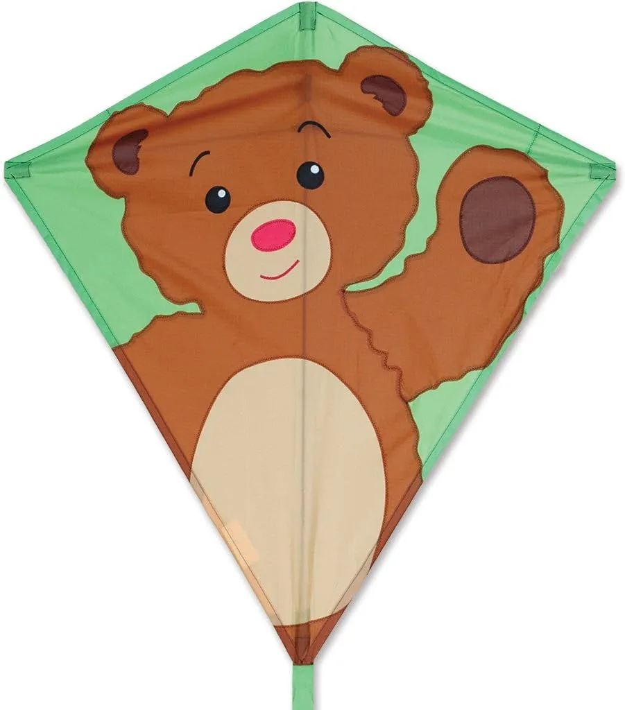 30 in. Diamond Kite - Teddy Bear