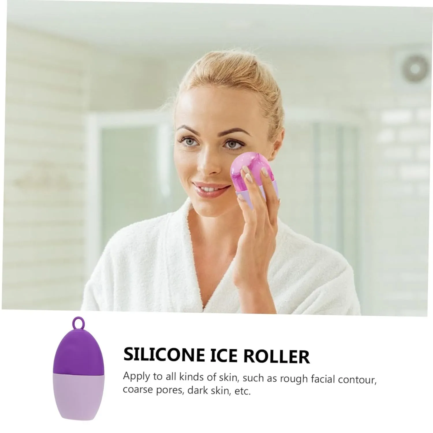 3pcs Ice Facial Roller Reusable Skin Mold for Face Eye Easy to Use for Reducing Puffiness Dark Circles for Women Skincare Routine