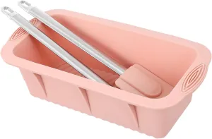 3pcs Silicone Cake Mold and Oil Brush Baking Tools for Cake Decorating Easy to Random Color Non-stick Reusable