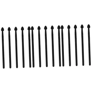 3sets Silicone Eye Shadow Brush Reusable Easy-to-clean Blending Brush for Makeup Cosmetics 5pcs*3