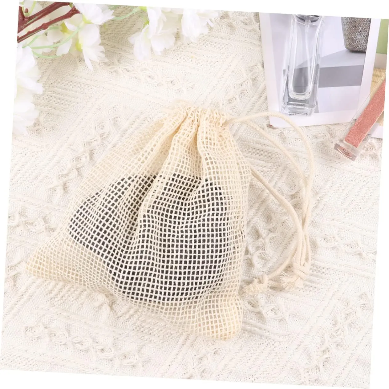 3sets Tool Soft Makeup Removal Pads Bamboo Cleaning Face Powder Pads for Gentle Makeup Removal 10pcs*3