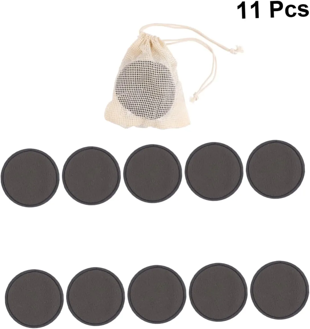 3sets Tool Soft Makeup Removal Pads Bamboo Cleaning Face Powder Pads for Gentle Makeup Removal 10pcs*3