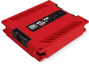 4-Ch. Vehicle Audio Bass Amplifier - 1000 Watts High-Powered Mono Bass Amplifier w/Subsonic Filter & Low Pass Filter Stable at 2 ohm, LED Indicators, Sound Specialization, Red - BANDA 4000.42OHMRED