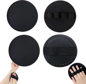 4 Counts Shower and Bath Tool, Exfoliating Body Scrubber Set for Deep Cleansing, Gentle Fine Grain Dead Skin Remover, Reusable Body Shower Tool for Massage (Bandage & Finger Style)