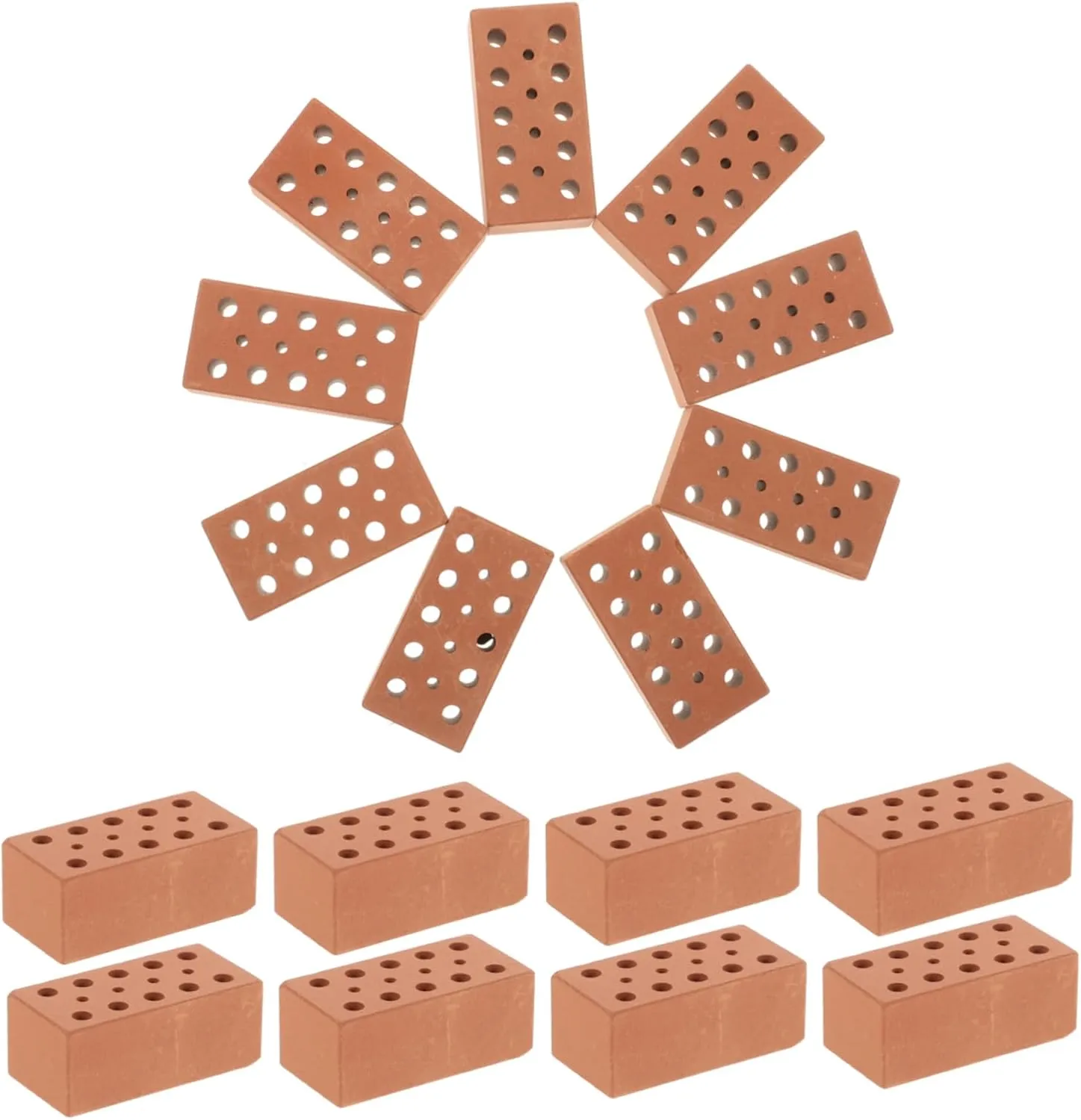 40Pcs Miniature Building Bricks Multi DIY Table Model Blocks for Crafting Creative Play and Hands Learning Activities