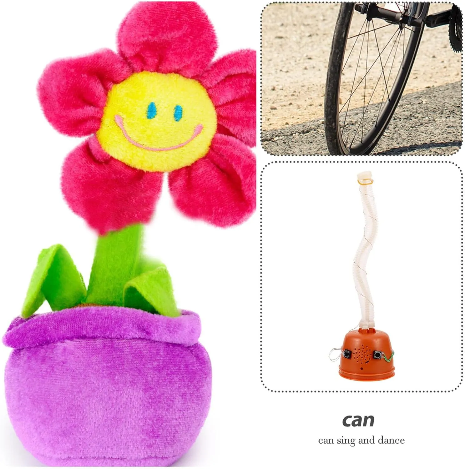 4pcs Dancing Toy Movement Cactus DIY Accessories Repairing Movement Plaything Movement School Supply Toy Fitting Kids Plaything Dancing Toy Supply DIY Supply Toys Plastic Electric