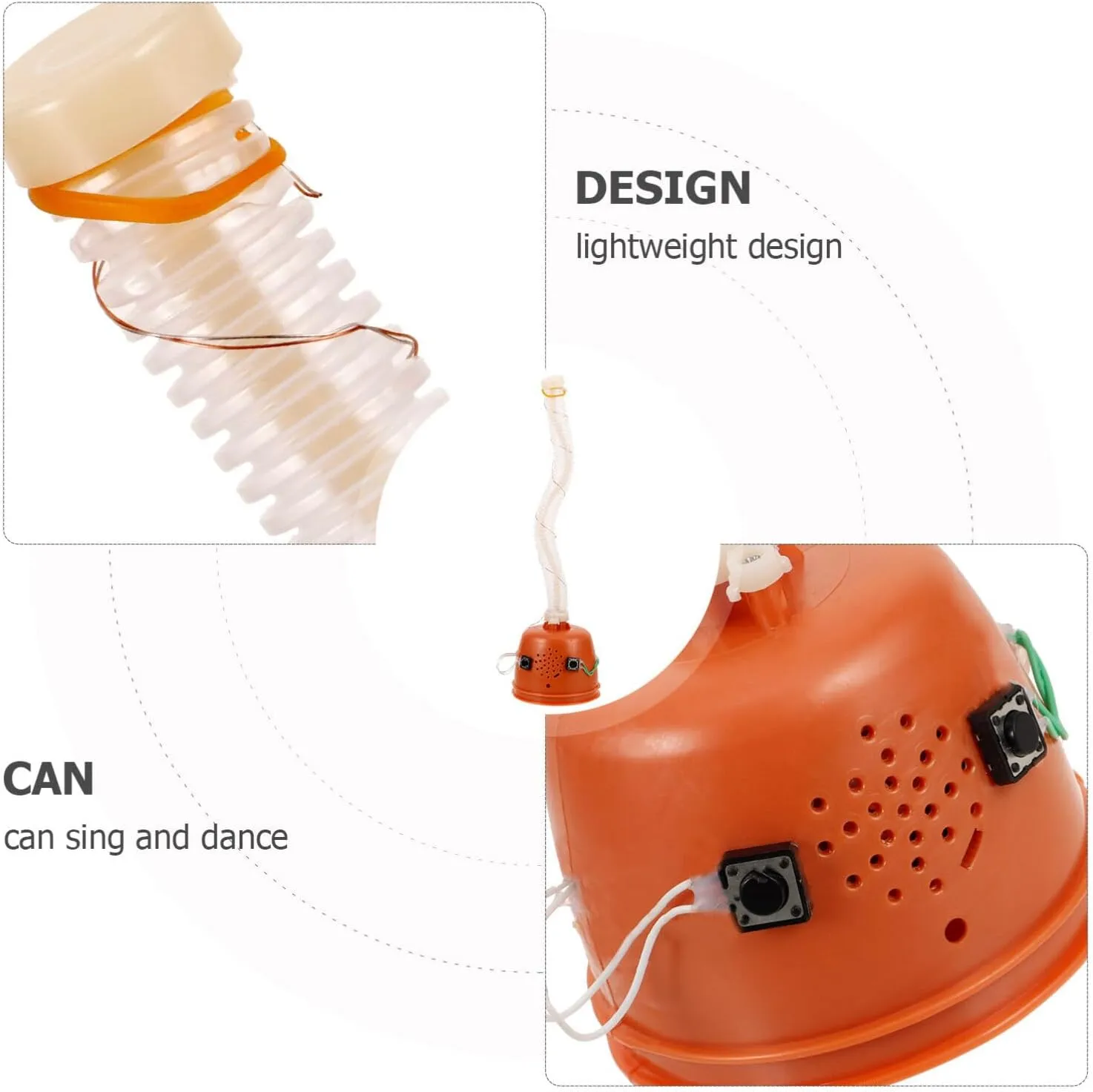 4pcs Dancing Toy Movement Cactus DIY Accessories Repairing Movement Plaything Movement School Supply Toy Fitting Kids Plaything Dancing Toy Supply DIY Supply Toys Plastic Electric