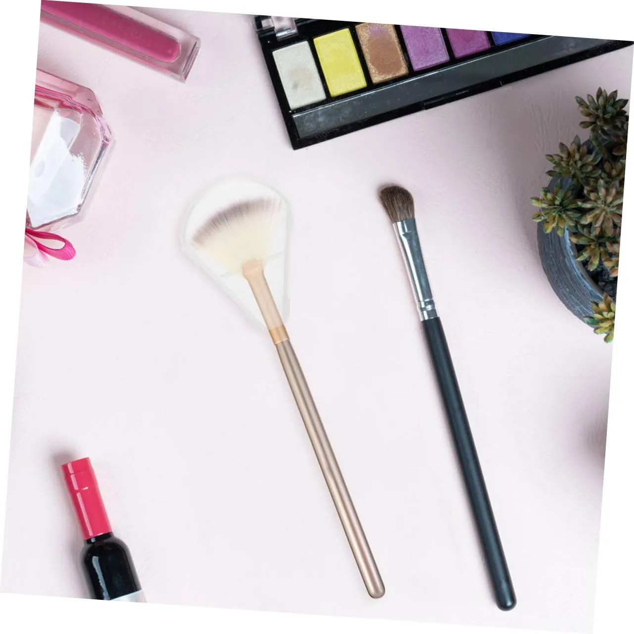 4sets Makeup Tool Protector Plastic Brush Cover for Highlighter Reusable Sturdy Abs Material 6pcs*4