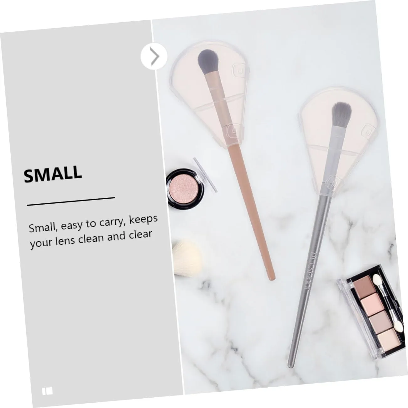 4sets Makeup Tool Protector Plastic Brush Cover for Highlighter Reusable Sturdy Abs Material 6pcs*4