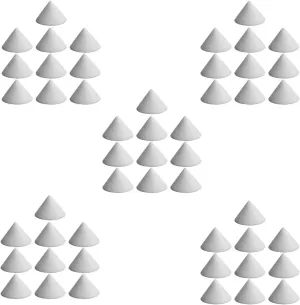 50 Pieces Pottery Kiln Nails Ceramic Refractory Support Nails High Temperature Cone Support Nails Reusable Resistant Pottery Tools Kiln Tool