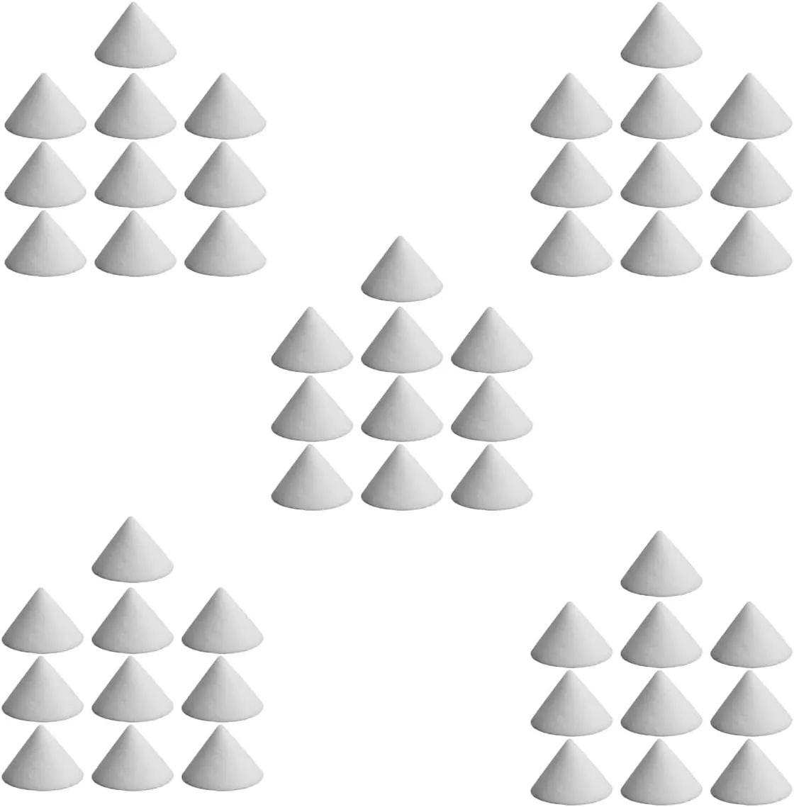 50 Pieces Pottery Kiln Nails Ceramic Refractory Support Nails High Temperature Cone Support Nails Reusable Resistant Pottery Tools Kiln Tool