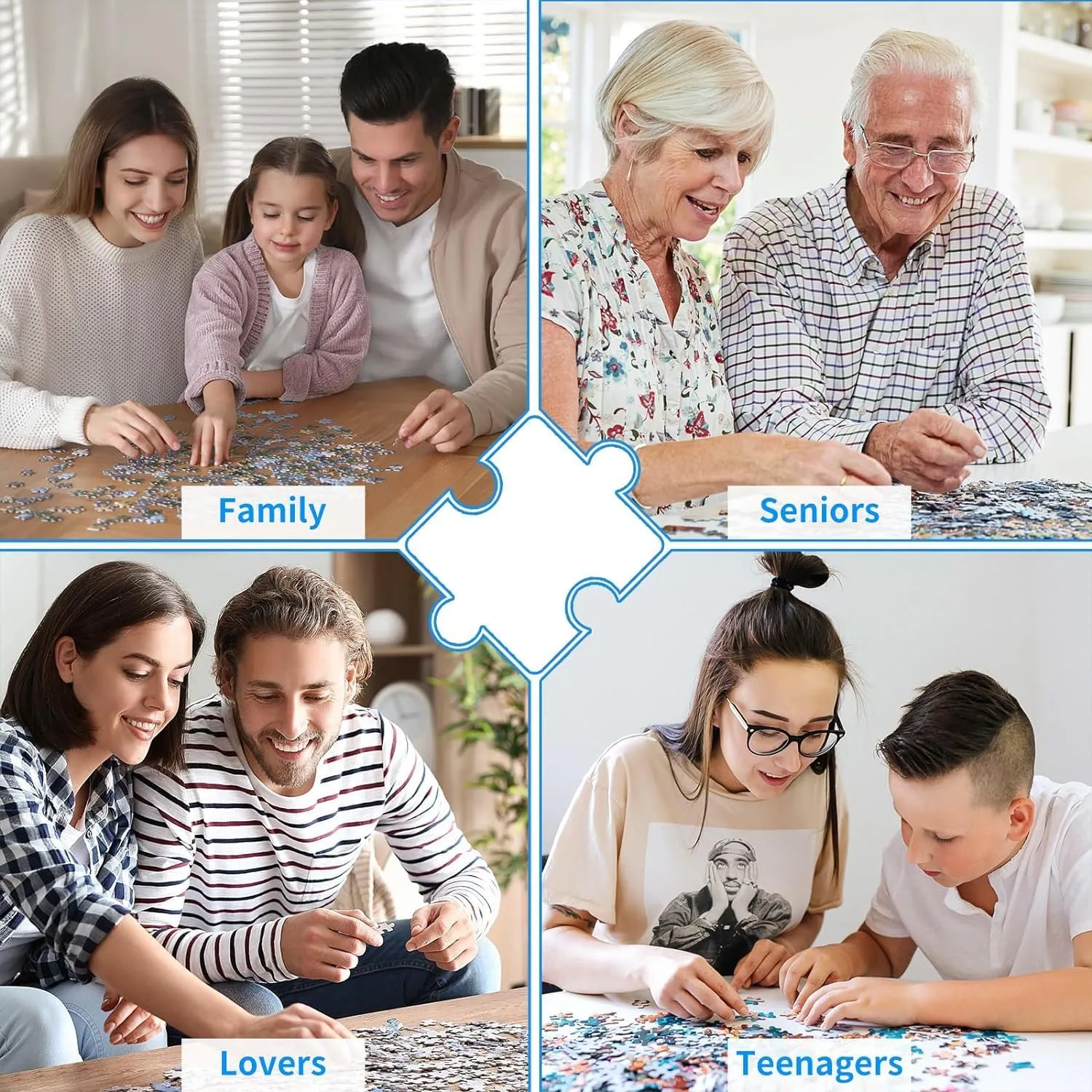 500 Piece Freshwater Game Fish Some of The Popular Fish Great Jigsaw Puzzles for Adults Dog Puzzles for Adults Toys Gift Family Decoration Puzzles