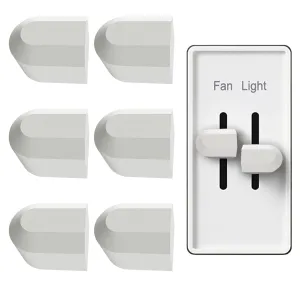 6Pcs Dimmer Switch Knob Replacement Set, Two Split Knobs, Fan Speed & Light Dimmer Control