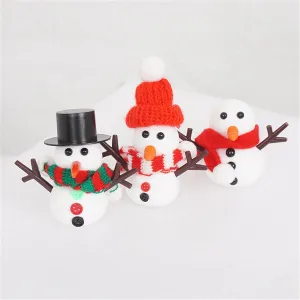 6X Snowman Craft for Kids Air Dry Modeling Clay Creative Stocking Stuffer Snowman Making Kit for Home Decor Favor School Party