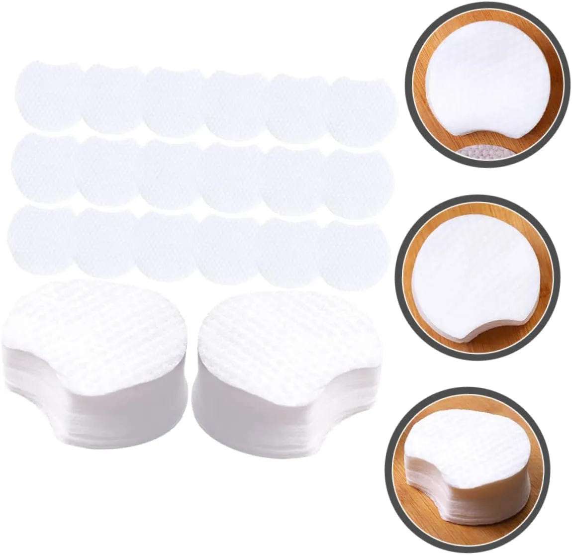 900pcs Pearl Pattern Makeup Remover Cotton Makeup Remover Wipes Esthetic Wipes Travel Makeup Wipes Eyeshadow Cleansing Pads Cotton Round Pads Disposable Cotton Face Pads Girl Miss