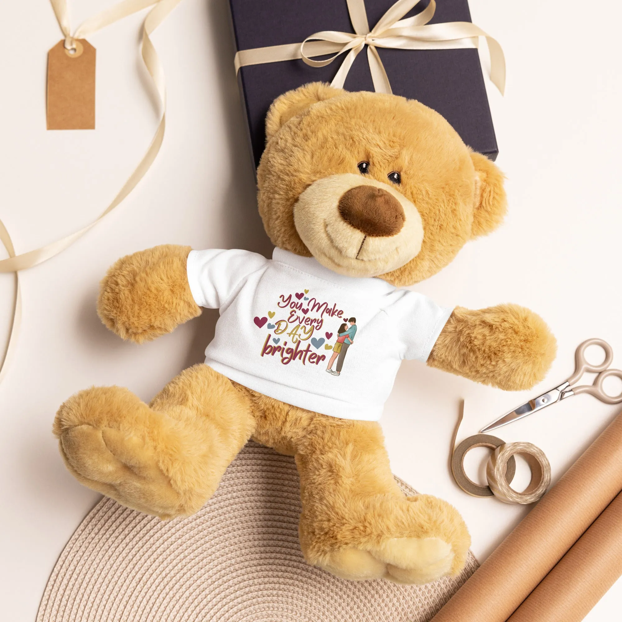 A Heartfelt Embrace - Teddy Bear Gift for Couples