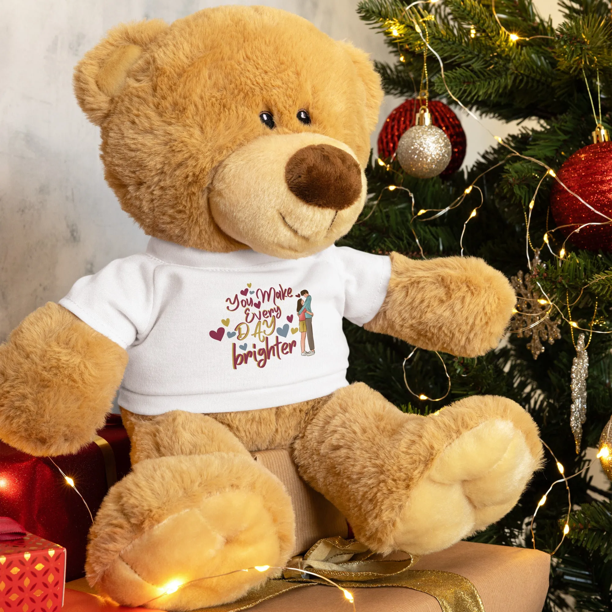 A Heartfelt Embrace - Teddy Bear Gift for Couples