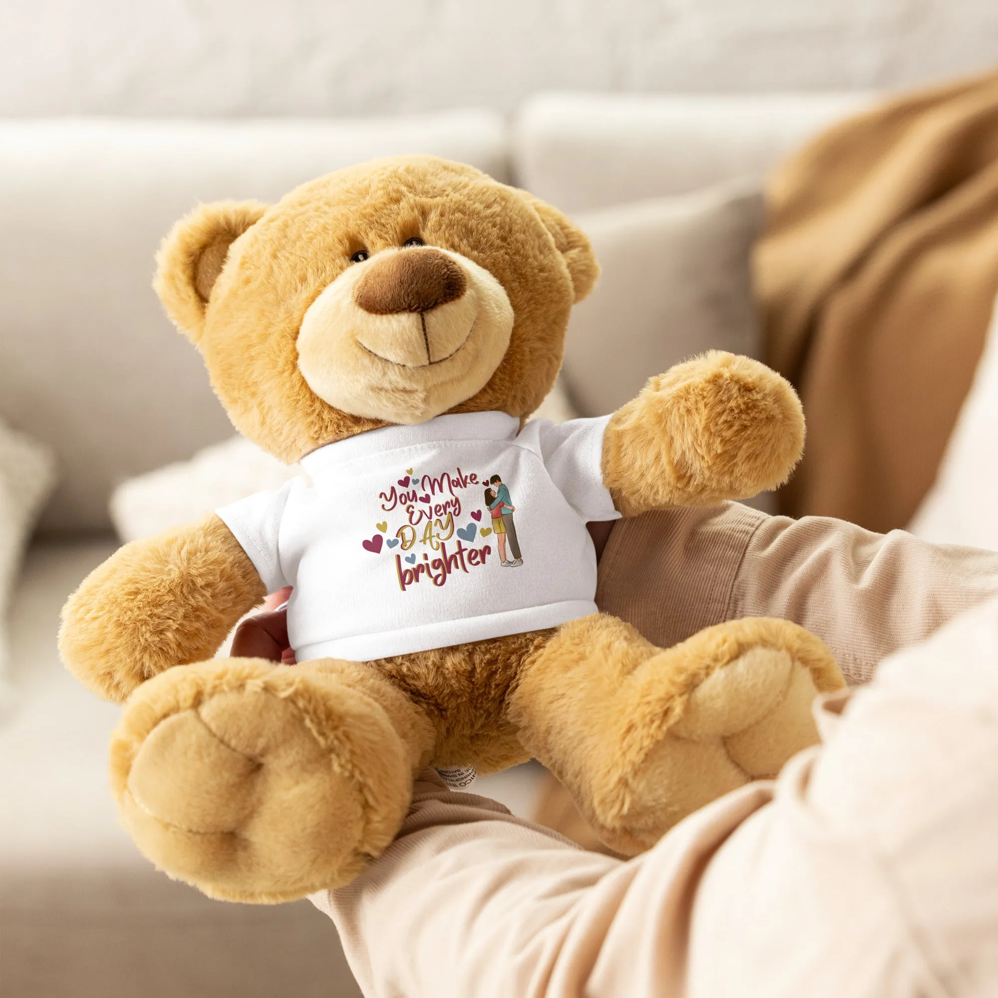 A Heartfelt Embrace - Teddy Bear Gift for Couples