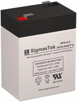 Abbott Laboratories Life Care 1000 6V 5AH Replacement Battery - 6 Volt 4.5 AH F1 Terminal by SigmasTek