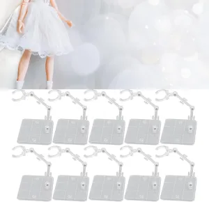 Action Figure Stand, Figure Model Stand Figure Holder Display Plastic Figure Stand For Dolls Adjustable Action Figure Display Stands For 6 Inch (plastic 4)