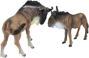 African Wildebeest Model Ornament Animals Farm Cows Wildebeest PVC for Kids
