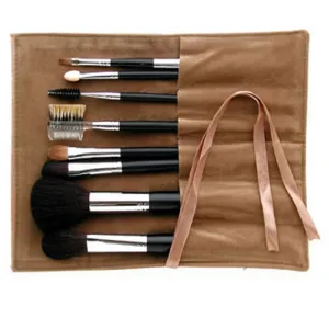 Ai (Love) Japanese Natural Hair Professional makeup 8 pcs brush set - Black handles -