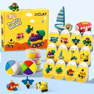Air Dry Clay Kit For Kids - Modeling Magic Clay, 12 Boxes Diy Molding Clay Set With Sculpting Tools & Tutorials | Ultra Light Non-Toxic Art And Crafts Home School Gifts For Boys Girls Age 3-12 