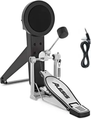 Alesis V2 DMPad Kick Drum Pad with DMPedal Kick Pedal and Silverline Audio 10ft Connection Cable Bundle