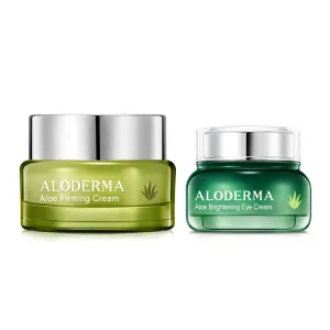 Aloderma Aloe Cream Set, 2 pieces - Brightening Eye Cream, Firming Cream