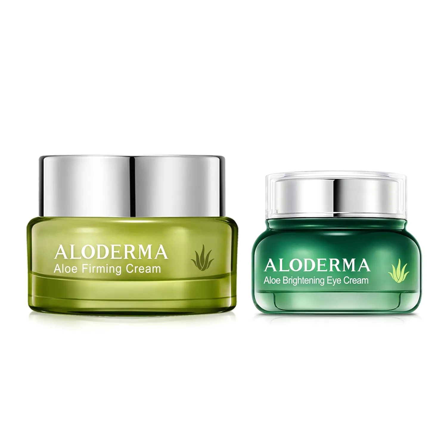 Aloderma Aloe Cream Set, 2 pieces - Brightening Eye Cream, Firming Cream