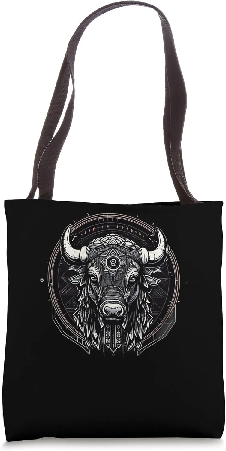 American Bison Native American Buffalo Roam Mens Dad Tote Bag
