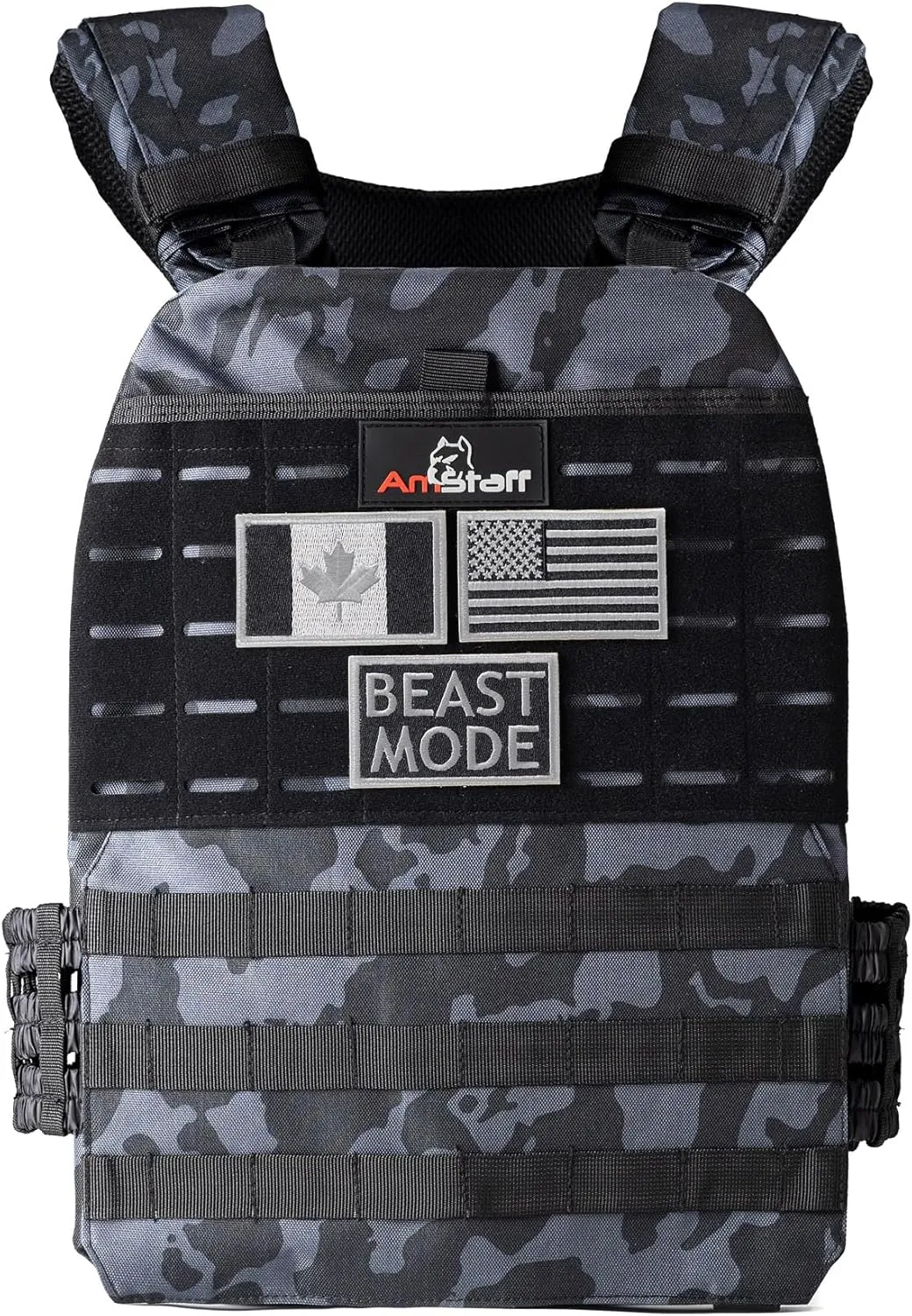 Amstaff Tactical Weighted Vest - Adjustable Weight Vests - Versatile Wearable Vest for Fitness Workouts, Strength and Endurance Training, Running