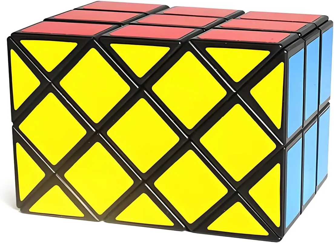 Ancient Double 3x3x3 Fisher Speed Cube 3x3x3 Yileng Magic Cube Skewb Cube Puzzle Toys for Kids and Adults