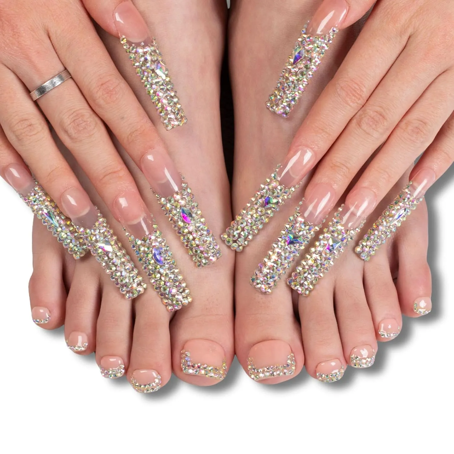 Angel's Tear Combo Set Handmade Nails H48 T48 M