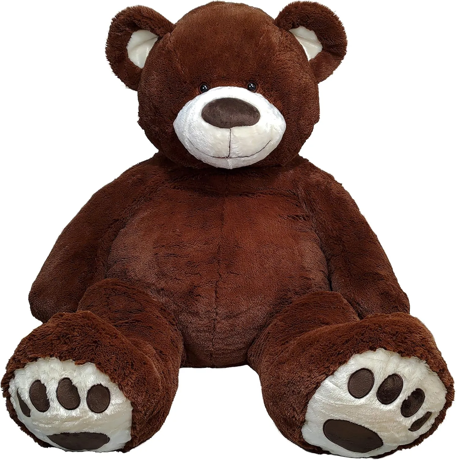 Anico 59" Tall (5 Foot) Giant Plush Bear, Stuffed Animal, Dark Brown Teddy Bear with Smiling Face. Premium Stuffed Toy Teddy Bear, Perfect for Girlfriend, Kids, Valentine's Day, Christmas!