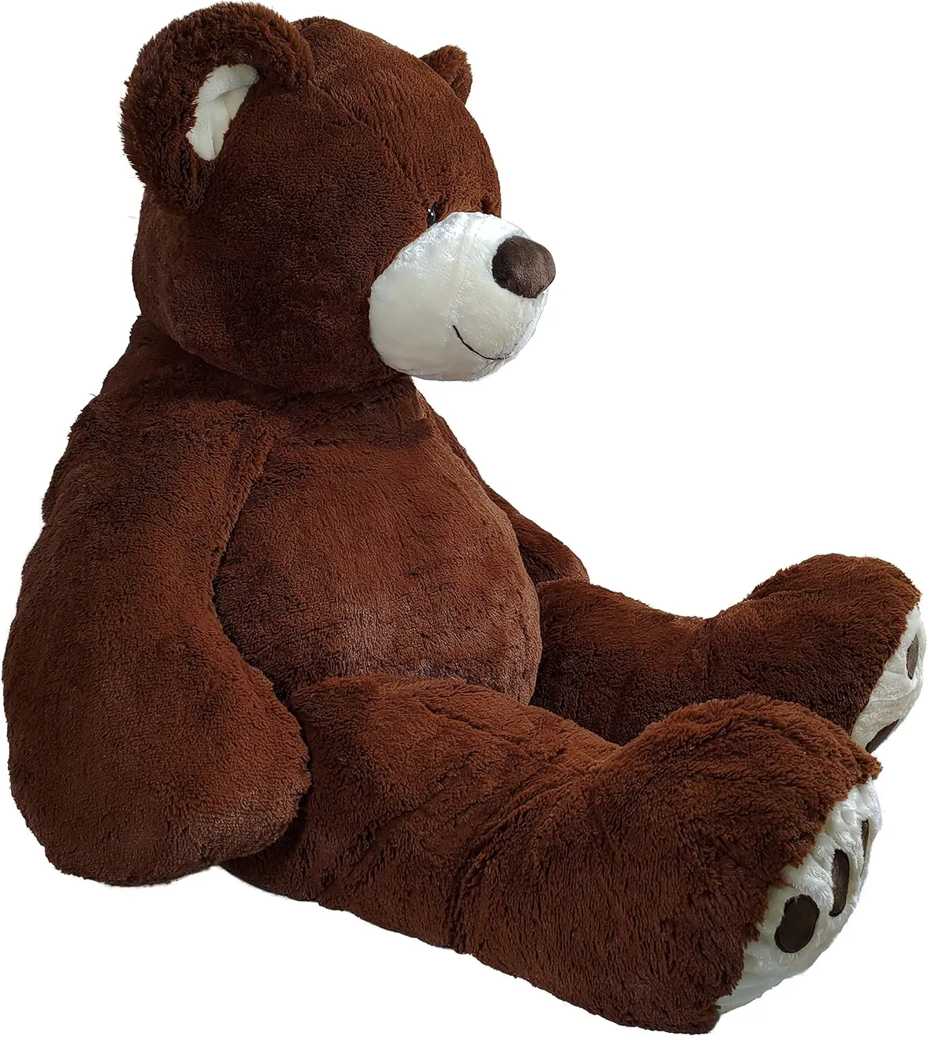 Anico 59" Tall (5 Foot) Giant Plush Bear, Stuffed Animal, Dark Brown Teddy Bear with Smiling Face. Premium Stuffed Toy Teddy Bear, Perfect for Girlfriend, Kids, Valentine's Day, Christmas!