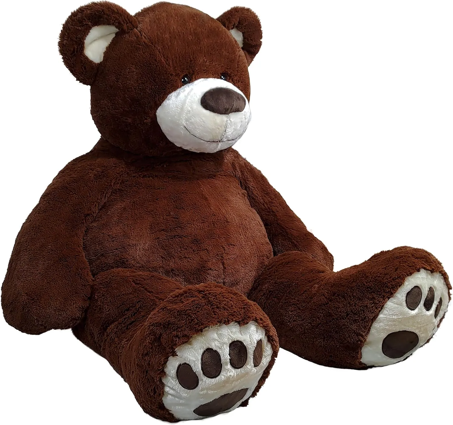 Anico 59" Tall (5 Foot) Giant Plush Bear, Stuffed Animal, Dark Brown Teddy Bear with Smiling Face. Premium Stuffed Toy Teddy Bear, Perfect for Girlfriend, Kids, Valentine's Day, Christmas!