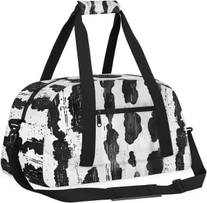 Animal - Leopard Print Kids Overnighter Duffel Bags for Boys, Carry-On Size Sports Gym Bag with Front Zipper Pocket for School Practice or Overnight Travel Weekender Sleepover Tote Bag
