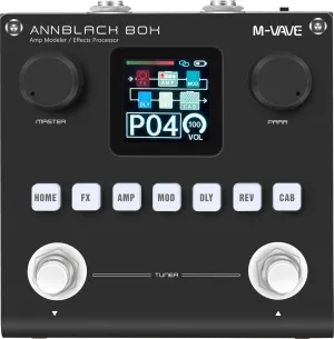 ANN Black Pedal Box Multi Effects Guitar Base Pedal - 80 Editable Presets With APP Create Your Paremeters Build in Battery