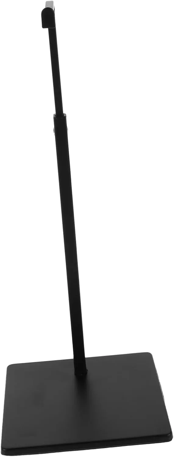 Anneome Adjustable Doll Stand Black Action Figure Display Rack for Collectible Sculptures Professional Stability Durable Construction Multi Scenario Application for Home Shop