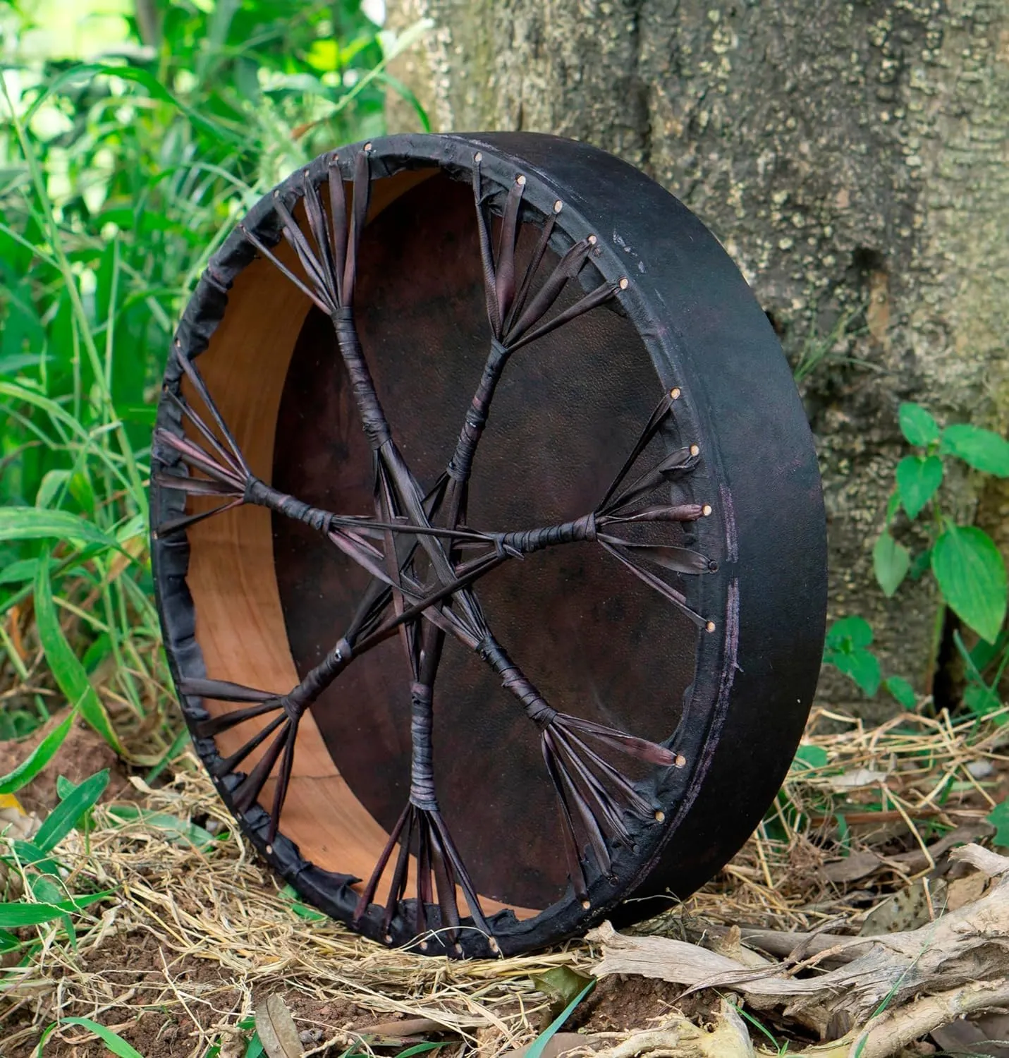 ARAW American Shamanic Native Drum Bison Natural Hide (20 Inches Diameter X 3 Inches Depth)