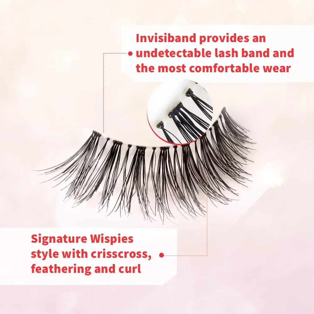 Ardell Wispies Eyelashes – Multi-Dimensional, Natural Lashes Strips, 6 Pairs x 2 Pack